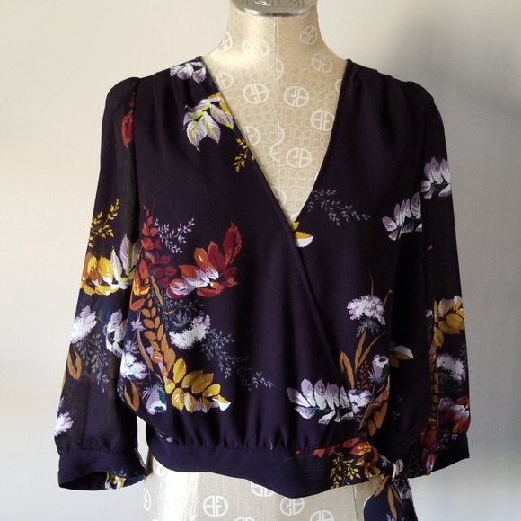 Madewell Tops - Madewell Wrap Top in Blooming Oasis